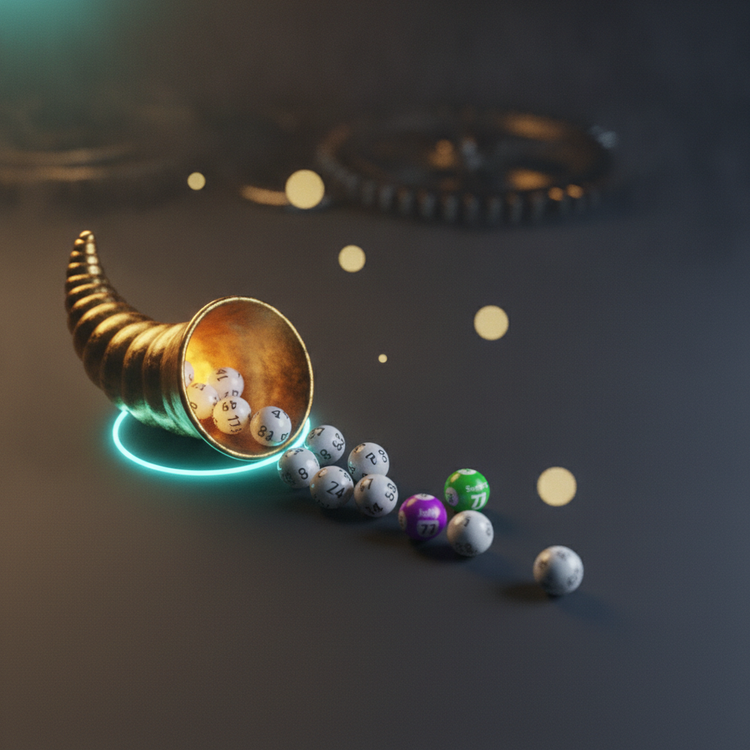 Illustrazione editoriale cinematografica su probabilità e statistica, luce gold su fondo scuro